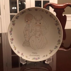 Precious Moments Anniversary Plate Decor
